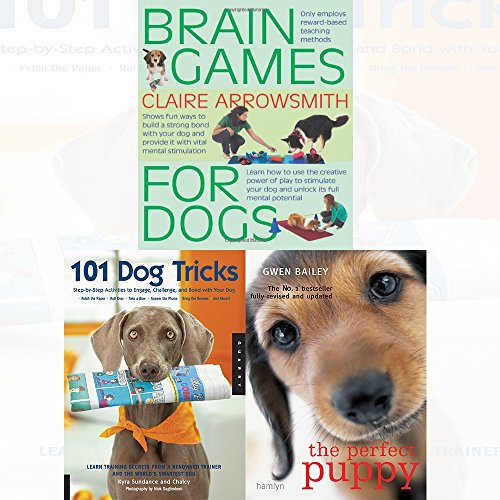 9789123500840: Brain Games For Dogs,Perfect Puppy,101 Dog Tricks 3 books collection Dogs books set