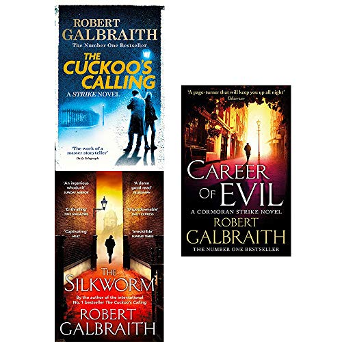 Stock image for Cormoran Strike Series Robert Galbraith Collection 3 Books BOX SET Collection (The Cuckoo's Calling, The Silkworm: 2, Career of Evil) for sale by Revaluation Books