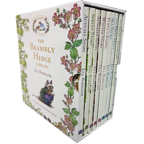 Stock image for Brambly Hedge Collection Jill Barklem 8 Books Set (Autumn Story, Spring Story, Summer Story, Winter Story, Poppy's Babies, Sea Story, The High Hills, The Secret Staircase) for sale by GF Books, Inc.