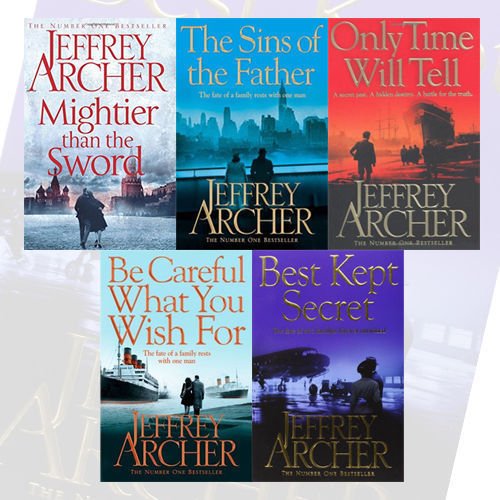 Imagen de archivo de Jeffrey Archer The Clifton Chronicles 5 Books Bundle Collection (Mightier than the Sword, The Sins of the Father, Only Time Will Tell, Be Careful What You Wish For, Best Kept Secret) Y a la venta por Books Unplugged