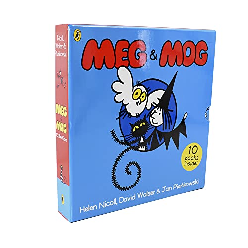 Imagen de archivo de Meg and Mog Collection 10 Books Bundle (Meg and Mog, Meg's Veg, Meg's Castle, Meg up the Creek, Meg's Eggs, Meg at Sea, Meg at the Zoo, Meg's Car, Owl at School, Mog in the Fog) a la venta por Revaluation Books