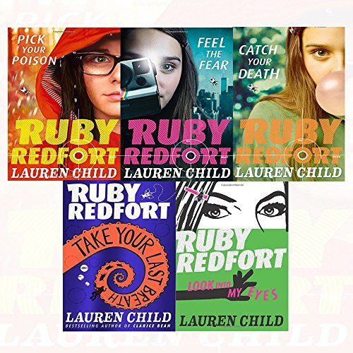 Stock image for Lauren Child Ruby Redfort Vol (1-5) Collection 5 Books Bundle (Look into My Eyes,Take Your Last Breath,Catch Your Death,Feel the Fear,Pick Your Poison ) for sale by Revaluation Books