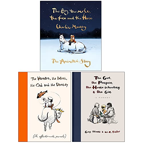Stock image for The Boy the Mole the Fox and the Horse The Animated Story, The Woman the Mink the Cod and the Donkey, The Girl the Penguin the Home-Schooling and the Gin 3 Books Collection Set for sale by Books Unplugged