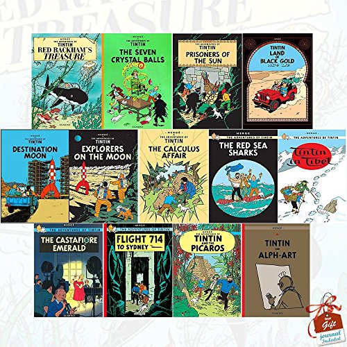 Stock image for The Adventures of Tintin Books Collection Series 3 to 5 :13 Books Set (Red Rackham's Treasure, The Seven Crystal Balls, Prisoners of the Sun, Land of Black Gold, Destination Moon, Explorers on the Moon, The Calculus Affair, The Red Sea Sharks, Tintin in Tibet, The Castafiore Emerald, Flight 714 to Sydney, Tintin and the Picaros, Tintin and Alph-Art) for sale by Revaluation Books