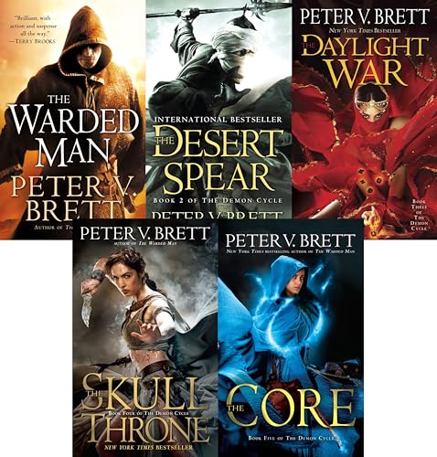 Stock image for The Demon Cycle Series Peter V. Brett Collection 4 Books Set With Gift Journal (The Painted Man, The Desert Spear, The Daylight War, The Skull Throne) for sale by Revaluation Books