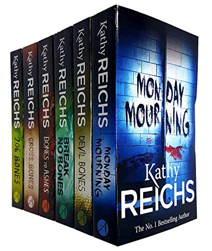 Stock image for Kathy Reichs Collection (7-12) Temperance Brennan Series 6 Books Bundles (Monday Mourning,Cross Bones,Break No Bones,Bones to AshesmDevil Bones,206 Bones) for sale by Revaluation Books