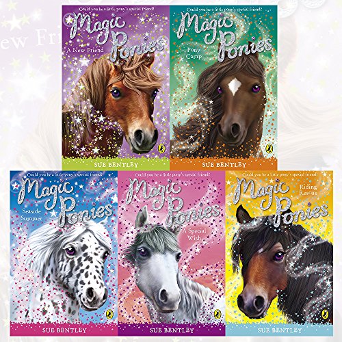 Imagen de archivo de Magic Ponies Sue Bentley Collection 5 Books Set (A New Friend, Pony Camp, Seaside Summer, A Special Wish, Riding Rescue) a la venta por Revaluation Books