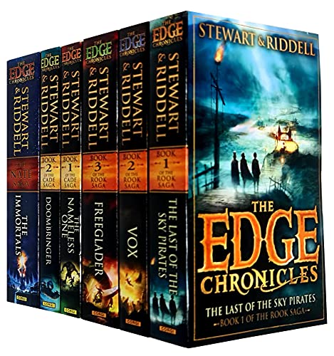 Stock image for The Edge Chronicles Level : 7 to 12 Books Collection 6 Books Set (The Last of the Sky Pirates, Vox, Freeglader, The Immortals, The Nameless One, Doombringer) for sale by GF Books, Inc.