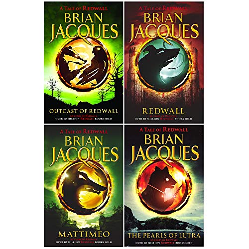 Stock image for Redwall Series Brian Jacques Collection 4 Books Set (Outcast of Redwall, Redwall, Mattimeo, The Pearls of Lutra) for sale by Revaluation Books