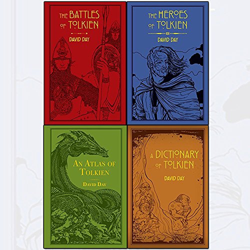 Imagen de archivo de Tolkien Series David Day 4 Books Collection Set - The Battles of Tolkien,An Atlas of Tolkien,A Dictionary of Tolkien,The Heroes of Tolkien [Flexibound] a la venta por Omega