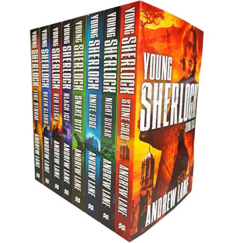 Stock image for young sherlock holmes collection 8 books set by andrew lane (knife edge, death cloud, red leech, black ice, fire storm, snake bite, night break, stone cold) for sale by Revaluation Books