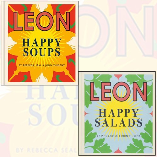 Stock image for happy leons 2 books collection set - leon happy soups, leon happy salads for sale by Revaluation Books
