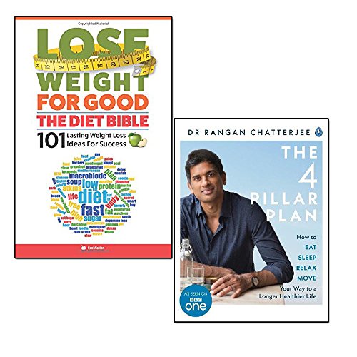 Imagen de archivo de 4 pillar plan and lose weight for good 2 books collection set - how to relax, eat, move and sleep your way to a longer, healthier life, the diet bible 101 lasting weight loss ideas for success a la venta por Revaluation Books