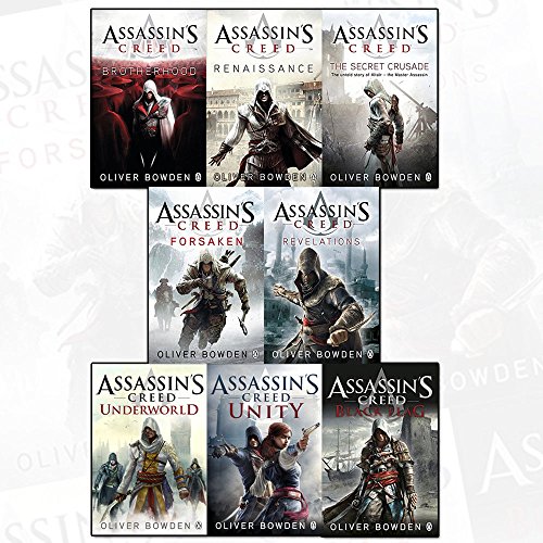 Imagen de archivo de assassins creed by oliver bowden 8 books collection set - renaissance, the secret crusade, revelations, forsaken, brotherhood, black flag, unity, underworld a la venta por Revaluation Books