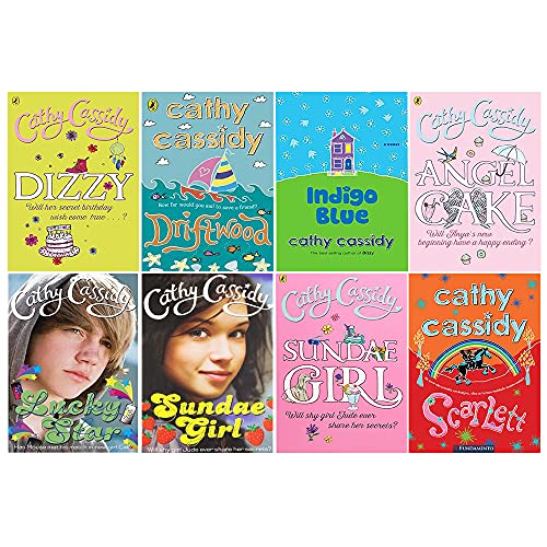 Stock image for cathy cassidy collection 8 books set (gingersnaps, angel cake, indigo blue, driftwood, dizzy, scarlett, sundae girl, lucky star) for sale by Revaluation Books