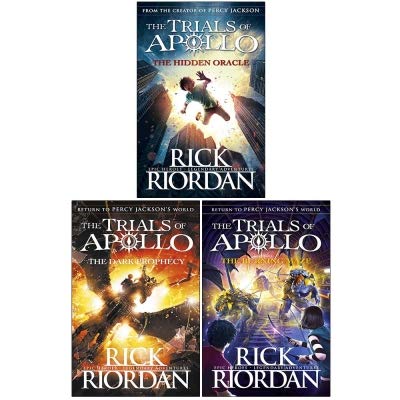 Stock image for Rick Riordan Trials of Apollo Collection 3 Books Set (Dark prophecy, Hidden oracle, Burning maze) for sale by Treasure Island