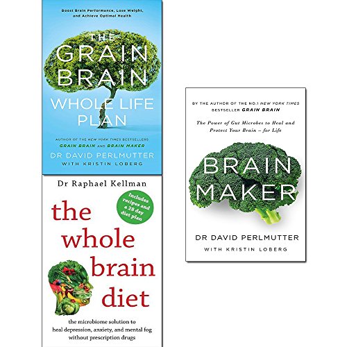 Imagen de archivo de Brain maker, grain brain whole life plan and whole brain diet 3 books collection set a la venta por GF Books, Inc.