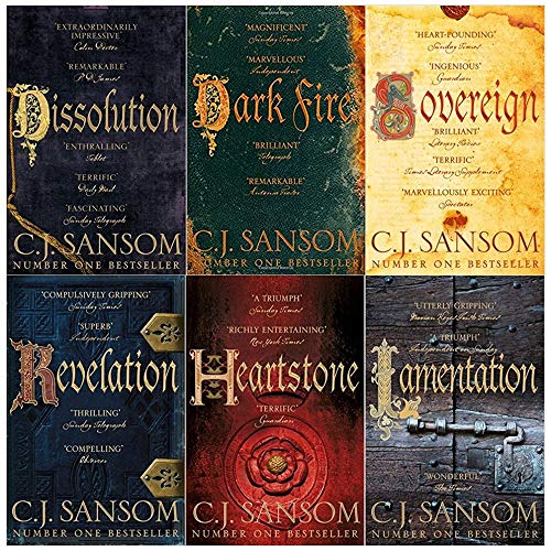 Stock image for Shardlake series collection c. j. Sansom 6 books set (Dissolution, Dark Fire, Sovereign, Revelation, Heartstone, Lamentation) for sale by GF Books, Inc.