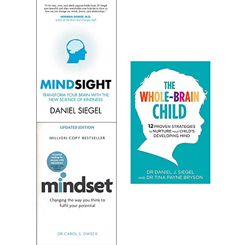 Stock image for Mindsight daniel siegel, mindset carol dweck, whole brain child 3 books collection set for sale by Revaluation Books
