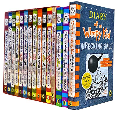 Imagen de archivo de Diary of a Wimpy kid Series 1 - 15 Books Collection Set by Jeff Kinney (The Last Straw, The Ugly Truth, Do-It-Yourself Books, The Getaway, The Meltdown [Hardcover], Movie Diary [Hardcover] and Many Mo a la venta por GoldBooks