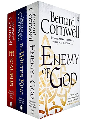 Stock image for Warlord Chronicles Series Bernard Cornwell Collection 3 Books Set (Enemy of God, Excalibur, The Winter King) for sale by medimops