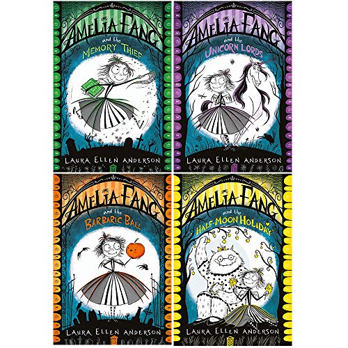 Stock image for Laura Ellen Anderson Amelia Fang Series 4 Books Collection Set (The Memory Thief, The Unicorn Lords, The Barbaric Ball, The Half-Moon Holiday) for sale by GF Books, Inc.