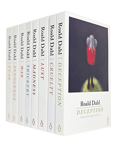 Stock image for Roald Dahl Collection 8 Books Set (Trickery, War, Fear, Innocence, Deception, Madness, Cruelty, Lust) for sale by Omega
