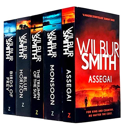 Stock image for The Courtney Series, 5 Books 9 to 13 Collection set (Birds of Prey, Monsoon, Blue Horizon, The Triumph of the Sun, Assegai) for sale by Blindpig Books