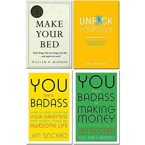 Stock image for Make your bed [hardcover], unfck yourself, you are a badass, you are a badass at making money 4 books collection set for sale by Books Unplugged
