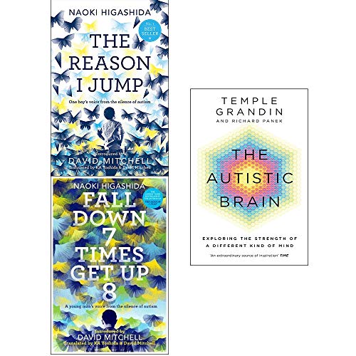 9789123775231: Reason I Jump, Fall Down 7 Times Get Up 8, Autistic Brain 3 Books Collection Set