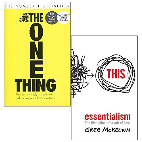 Imagen de archivo de The One Thing, Essentialism The Disciplined Pursuit Of Less 2 Books Collection Set a la venta por GF Books, Inc.