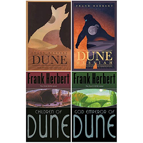 Beispielbild fr Dune Series 1 to 4 Book : 4 Books Collection Set (Dune,Dune Messiah,Children Of Dune: The Third Dune Novel,God Emperor Of Dune: The Fourth Dune Novel) zum Verkauf von dsmbooks