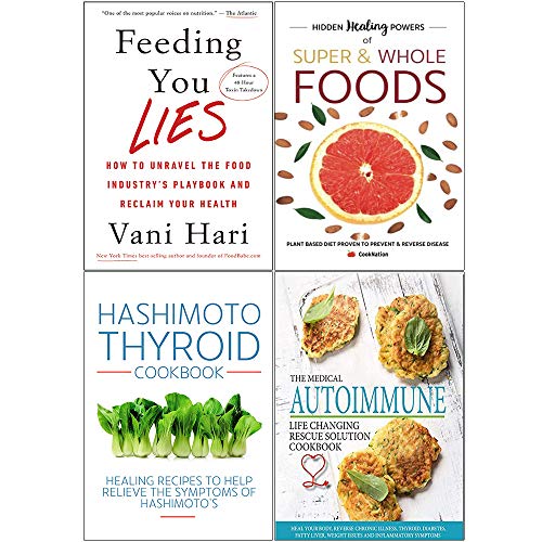 Stock image for Feeding You Lies, Hidden Healing Powers, Hashimoto Thyroid Cookbook, Medical Autoimmune 4 Books Collection Set for sale by Books Unplugged
