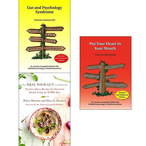 Stock image for Gut and Psychology Syndrome, Heal Your Gut Cookbook, Put Your Heart in Your Mouth 3 Books Collection Set for sale by Books Unplugged