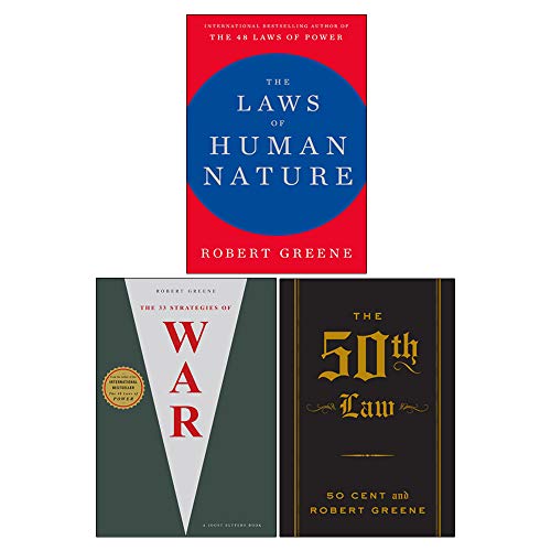 Stock image for Robert Greene 3 Books Collection Set (The Laws Of Human Nature [Hardcover], The 33 Strategies Of War , The 50Th Law The Robert Greene Collection for sale by Revaluation Books