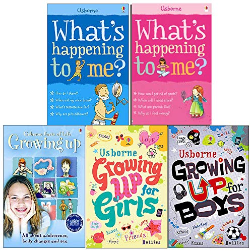 Stock image for Whats Happening to Me Boys, Girls, Usborne Facts of Life Growing Up, Growing Up for Girls, Growing Up for Boys 5 Books Collection Set for sale by GF Books, Inc.