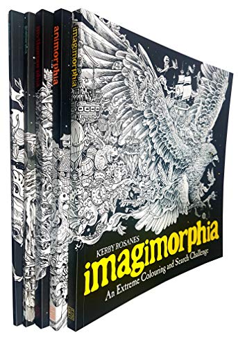 Stock image for An Extreme Colouring and Search Challenge Series 5 books collection set (Mythomorphia, Fantomorphia, Geomorphia, Animorphia, Imagimorphia) for sale by Revaluation Books