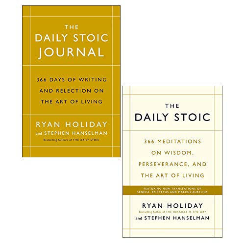 Stock image for The Daily Stoic 366 Meditations on Wisdom, Journal [Hardcover] 2 Books Collection Set By Ryan Holiday [Paperback] Ryan Holiday and Stephen Hanselman for sale by RUSH HOUR BUSINESS