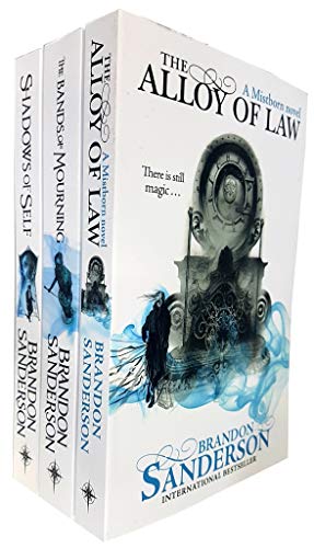 Stock image for Brandon Sanderson Mistborn Novel Series 3 Books Collection Set (Shadows of Self, The Alloy of Law, The Bands of Mourning) for sale by Revaluation Books