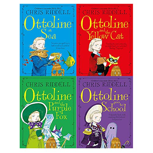 Imagen de archivo de Chris Riddell Collection 4 Books Set (Ottoline and the Purple Fox, Ottoline at Sea, Ottoline Goes to School, Ottoline and the Yellow Cat) a la venta por GF Books, Inc.