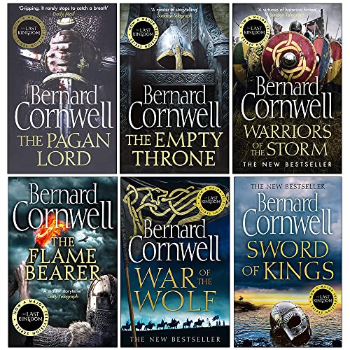 Stock image for Bernard Cornwell The Last Kingdom Series 6 Books Collection Set (6-11) (War of the Wolf, The Flame Bearer, Warriors of the Storm, The Empty Throne, The Pagan Lord, Death of Kings) for sale by GF Books, Inc.