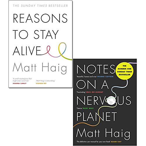 Stock image for Matt Haig 2 Books Collection Set (Reasons to Stay Alive and Notes on a Nervous Planet) for sale by Lucky's Textbooks