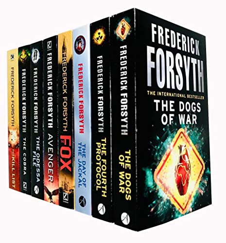 Stock image for Frederick Forsyth 7 Books Collection Set (The Cobra, Avenger, The Afghan, The Day of the Jackal, The Kill List, The Dogs of War, The Devils Alternative) for sale by Omega