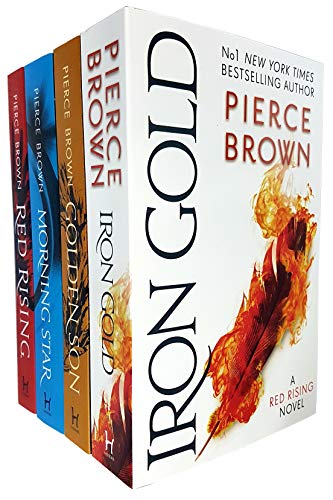 Stock image for Red Rising Series 4 Books Collection Set by Pierce Brown (Red Rising, Golden Son, Morning Star, Iron Gold) for sale by Bailey's Bibliomania