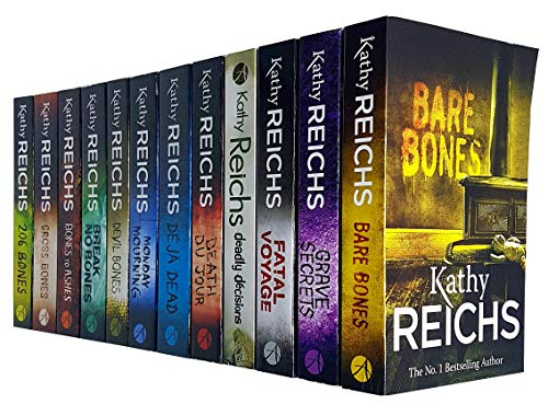 Stock image for Kathy Reichs Temperance Brennan 13 Books Collection Set (Monday Mourning,Fatal Voyage,Grave Secrets,Bones to Ashes,Bones Are Forever,Bones of the Lost,Bones Never Lie,Speaking in Bones. for sale by Byrd Books