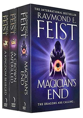 Stock image for The Chaoswar Saga 3 Books Collection Set By Raymond E. Feist (Kingdom Besieged, A Crown Imperilled, Magician?s End) for sale by Books Unplugged