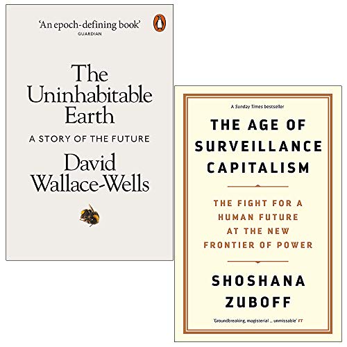 Imagen de archivo de The Uninhabitable Earth, The Age of Surveillance Capitalism 2 Books Collection Set a la venta por Revaluation Books