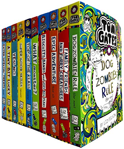 Stock image for Tom Gates Series 2 & 3: 10 Books Collection Set By Liz Pichon (Extra Special Treats, A Tiny Bit Lucky, Yes No, Top of The Class, Super Good Skills, Dogzombies Rule, What Monster [Hardcover] and more) for sale by Revaluation Books