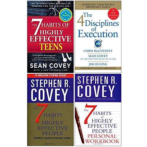 Stock image for The 7 Habits of Highly Effective Teens, 4 Disciplines of Execution, The 7 Habits of Highly Effective People, Personal Workbook 4 Books Collection Set for sale by WorldofBooks