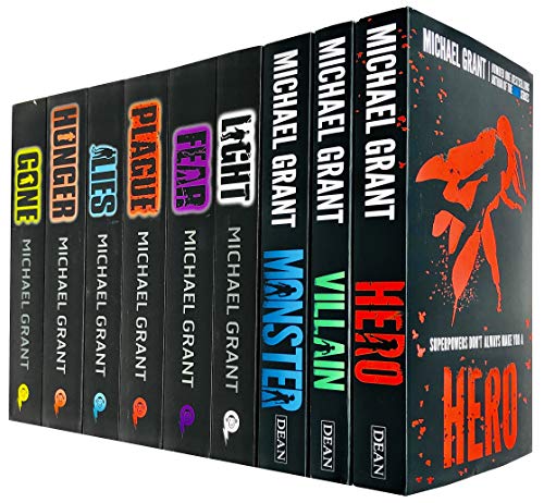 Stock image for Michael Grant 9 Books Collection Set (Gone Series-Light, Gone, Hunger, Lies, Plague, Fear & Monster Series-Hero, Villain, Monster) for sale by Revaluation Books